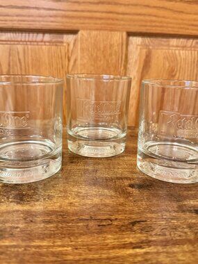 Ketel One Vodka Etched Rocks Glass 10oz Barware Embossed Bottom